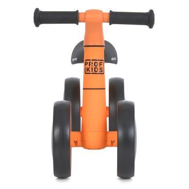 Беговел (велобег) детский четырехколесный PROFI KIDS MBB 1014-5 с пено колесами EVA 7", Черно-оранжевый