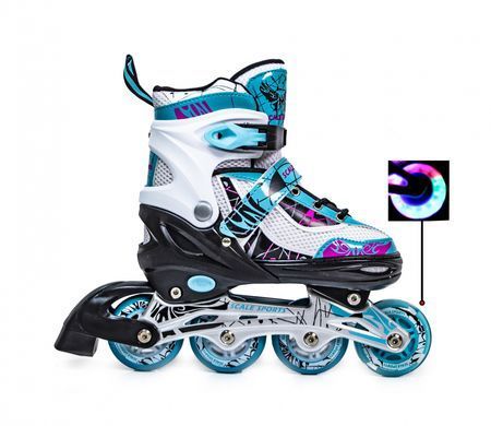 Раздвижные детские ролики Scale Sports LF 967, размер 37-41.5, Розовые