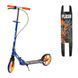 Детский двухколесный самокат Best Scooter "FLASH" FL-79200 с ручным тормозом и передним амортизатором, Сине-оранжевый