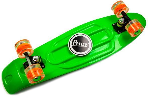 Пенни борд (Penny Board) Nickel 27" со светящимися колесами, Синій