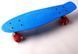 Пенни борд (Penny Board) 22" "Fish" со светящимися колесами, Фиолетовый