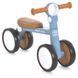 Біговел (велобіг) дитячий чотириколісний PROFI KIDS MBB 1020-2 з піно колесами EVA 7" та складаною конструкцією, Коричнево-блакитний