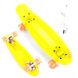 Пенні борд (Penny Board) S-60355 Best Board 22" з прозорою декою і колесами, що світяться, Салатовий