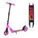 Детский двухколесный самокат Best Scooter "RIO" R-23617 со складной конструкцией и передним амортизатором, Светло-розовый