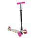 Детский трехколесный самокат Best Scooter А 25776 /779-1537 MAXI со светящимися колесами и съемным рулем, Черный с джипами