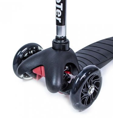 Детский трехколесный самокат Scooter Micro Mini со светящимися колесами, Yellow