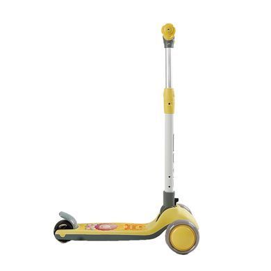 Дитячий триколісний самокат Skyper MR-02315 з підсвіткою платформи та коліс, Жовтий