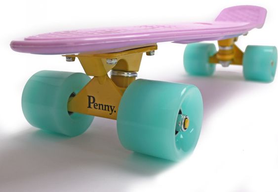 Пенні борд (Penny Board) 22" "Pastel Series" з колесами що світяться, Рожевий