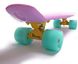 Пенні борд (Penny Board) 22" "Pastel Series" з колесами що світяться, Рожевий: зображення — 3