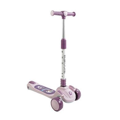 Дитячий триколісний самокат Skyper GH-51784 5 в 1 з сидінням, бортиком та ручкою керування, Оливково-зелений