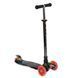 Детский трехколесный самокат Best Scooter А 25776 /779-1537 MAXI со светящимися колесами и съемным рулем, Черный с джипами
