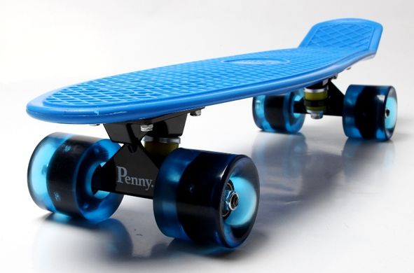 Пенні борд (Penny Board) 22" "Pastel Series" з колесами що світяться, Синій