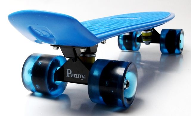 Пенні борд (Penny Board) 22" "Pastel Series" з колесами що світяться, Синій