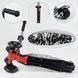 Дитячий триколісний самокат Best Scooter А 25776 /779-1537 MAXI з колесами, що світяться, і знімним кермом, Чорний з джипами: зображення &mdash; 2