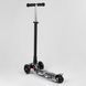 Дитячий триколісний самокат Best Scooter А 25776 /779-1537 MAXI з колесами, що світяться, і знімним кермом, Чорний з джипами: зображення &mdash; 5