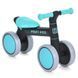 Беговел (велобег) детский четырехколесный PROFI KIDS MBB 1014-5 с пено колесами EVA 7", Черно-оранжевый