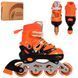Детские раздвижные ролики Profi Roller 4145, PU колеса, размер 26-29, Зеленые