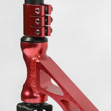 Трюковий самокат Best Scooter BS-7433 з кермовою системою HIC, колеса 110 мм, анодоване фарбування, Червоний