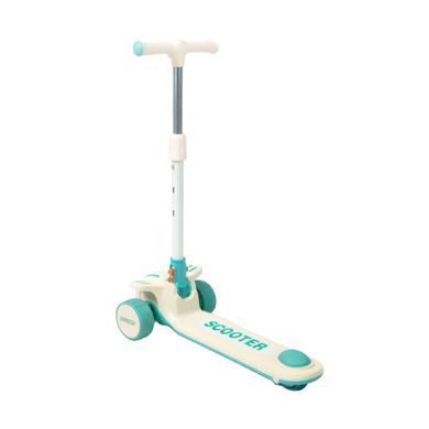 Детский трехколесный самокат Skyper JN-3069-70 с подсветкой платформы и колес, Розовый