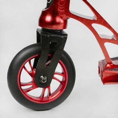 Трюковий самокат Best Scooter BS-7433 з кермовою системою HIC, колеса 110 мм, анодоване фарбування, Червоний
