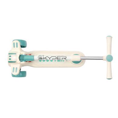 Детский трехколесный самокат Skyper JN-3069-70 с подсветкой платформы и колес, Розовый