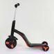 Детский трехколесный самокат-велобег-велосипед Best Scooter JT 90601 3 в 1 с музыкой и подсветкой, Серо-розовый: изображение &ndash; 6