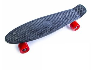 Пенні борд (Penny Board) 22" з червоними колесами, Чорний