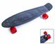 Пенні борд (Penny Board) 22" з червоними колесами, Чорний: зображення — 2