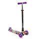 Детский трехколесный самокат Best Scooter А 25776 /779-1537 MAXI со светящимися колесами и съемным рулем, Черный с джипами
