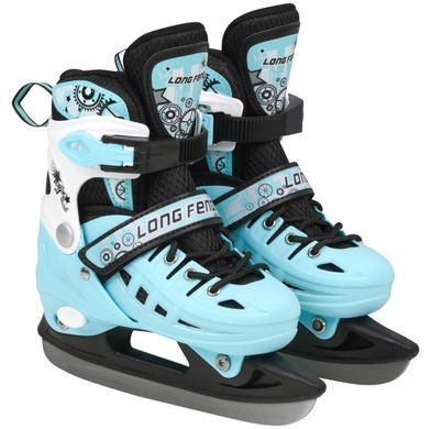 Раздвижные ролики-коньки Maraton Combo Ice 2 в 1 с набором защиты и шлемом, колеса PU, размер 34-37, Розовые