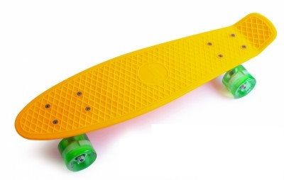 Пенні борд (Penny Board) 22" "Pastel Series" з колесами що світяться, Помаранчевий