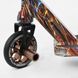 Трюковый самокат Best Scooter BS-77566 с рулевой системой HIC, колеса 110 мм, с принтом + 2 пеги, Серо-синий: изображение &ndash; 6
