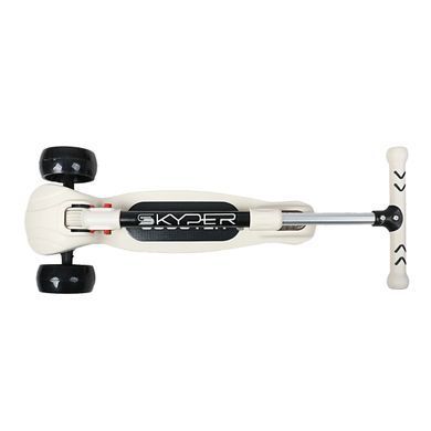 Дитячий триколісний самокат Skyper LH-S 419/27 з підсвіткою платформи та коліс, Рожевий