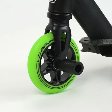 Трюковый самокат Best Scooter LineRunner LR-82063 с рулевой системой HIC, колеса 110 мм + 2 пеги, Черно-синий