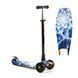 Дитячий триколісний самокат Best Scooter S - 10808 MAXI зі знімним кермом і колесами, що світяться, Вогонь та лід