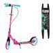 Детский двухколесный самокат Best Scooter "FLASH" FL-79200 с ручным тормозом и передним амортизатором, Сине-оранжевый