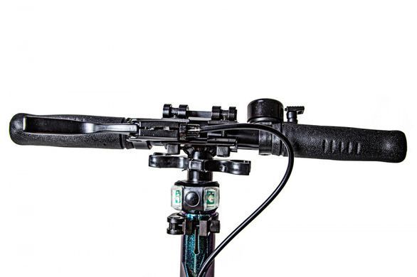 Детский двухколесный самокат Scale Sports SS-25 с ручным дисковым тормозом и передним и задним амортизатором, Зеленый