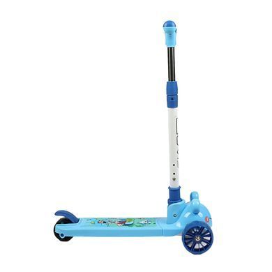 Дитячий триколісний самокат Skyper FR-03/4172 з підсвічуванням платформи та коліс, Синій