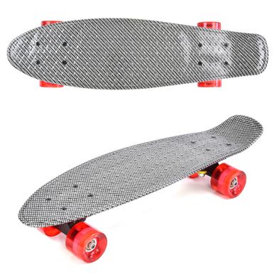 Пенні борд (Penny Board) S 00171 Best Board 24" з колесами, що світяться, Сірий