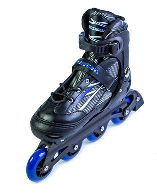Раздвижные детские ролики Scale Sports, размер 40.5-43.5, Черные