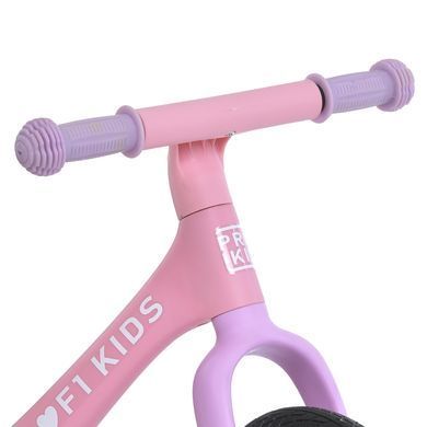 Беговел (велобег) детский PROFI KIDS MBB 1009-4 с надувными резиновыми колесами 12", Розовый