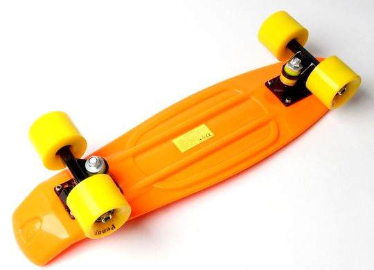 Пенні борд (Penny Board) 22" з червоними колесами, Чорний