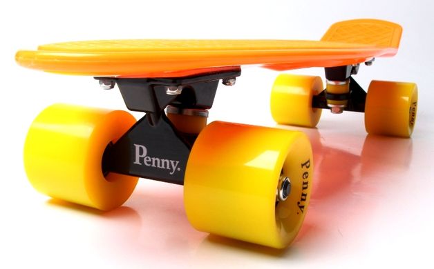 Пенні борд (Penny Board) 22" з червоними колесами, Чорний