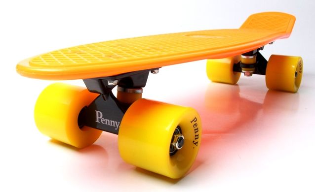 Пенні борд (Penny Board) 22" з червоними колесами, Чорний