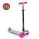 Детский трехколесный самокат Best Scooter А 25776 /779-1537 MAXI со светящимися колесами и съемным рулем, Черный с джипами