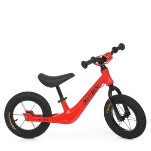 Біговел (велобіг) дитячий PROFI KIDS SMG1208A-2 з надувними гумовими колесами 12", Червоний