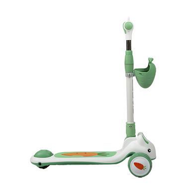 Дитячий триколісний самокат Skyper RB-0693/62 зі світлом, музикою та складаною конструкцією, Зелений