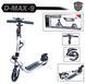 Детский двухколесный самокат Scale Sports D-Max-9 с ручным дисковым тормозом и передним и задним амортизатором, Черный: изображение &ndash; 2