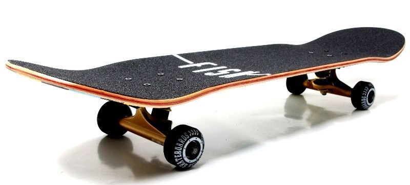 Скейтборд Fish Skateboard дерев'яний з візарунком 31", Heart