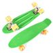 Пенні борд (Penny Board) 3131 Best Board 22" з колесами, що світяться, Блакитний з помаранчевими колесами